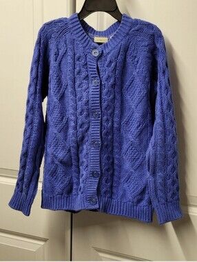 L.L. Bean Sweater Girls Size: Large 6/7Kids Button